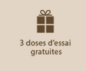3 doses d'essai gratuites