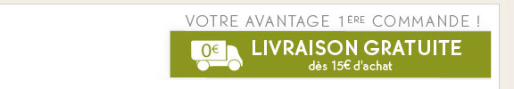 Livraison gratuite dès 15 euros